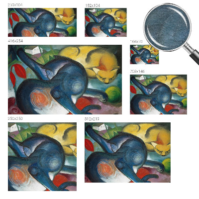 Uniek fotobehang Kattenkunst