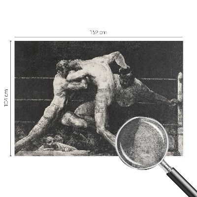Groot fotobehang met een boksersduel als print