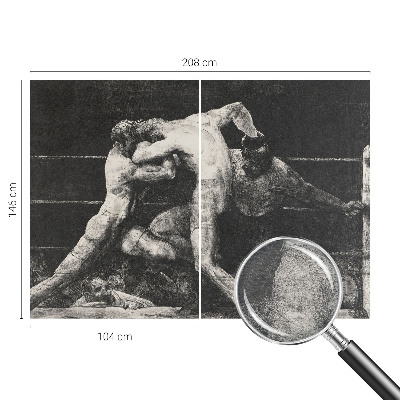 Groot fotobehang Boksersduel