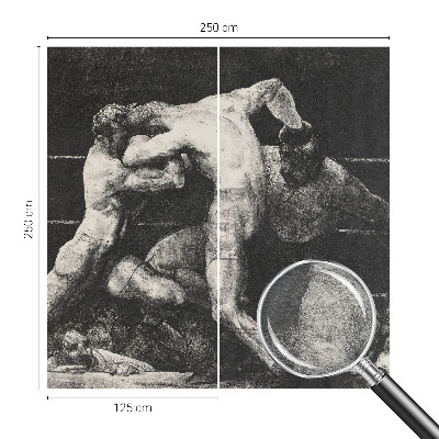 Groot fotobehang Boksersduel