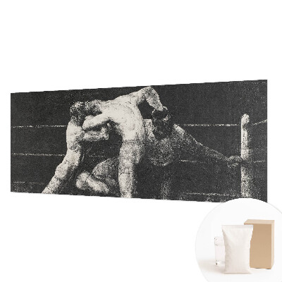 Groot fotobehang met een boksersduel als print
