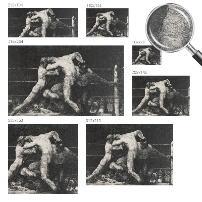 Groot fotobehang Boksersduel