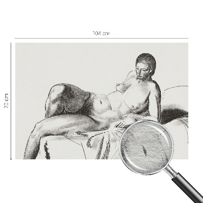 Vliesbehang fotobehang met een artistiek naaktmotief