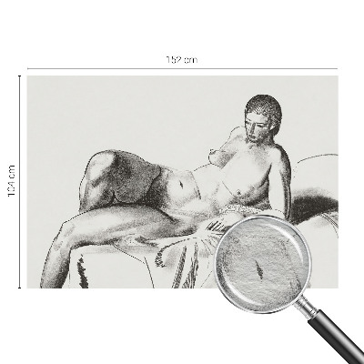 Vliesbehang fotobehang met een artistiek naaktmotief