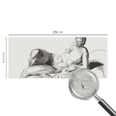 Vliesbehang fotobehang met een artistiek naaktmotief