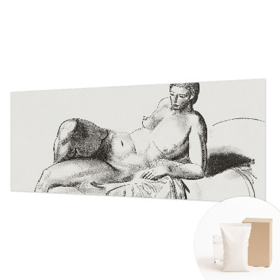 Vliesbehang fotobehang met een artistiek naaktmotief
