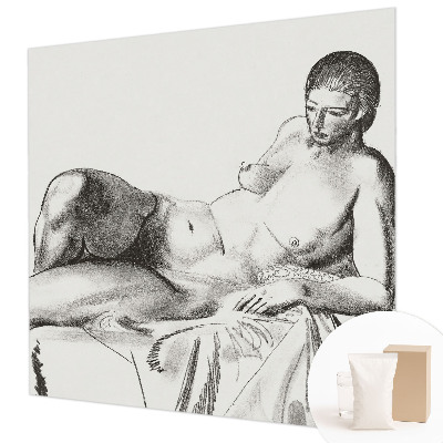 Vliesbehang fotobehang met een artistiek naaktmotief