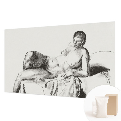 Vliesbehang fotobehang met een artistiek naaktmotief