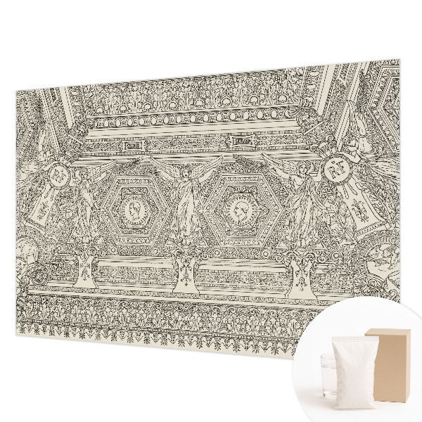 Fotobehang vlies met klassiek ornament