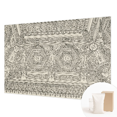Fotobehang vlies met klassiek ornament