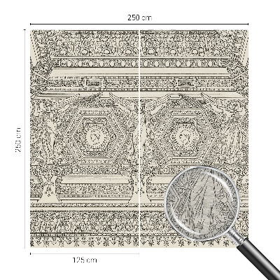 Fotobehang vlies met klassiek ornament
