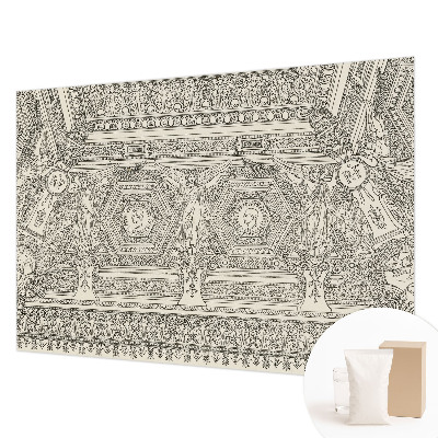 Fotobehang vlies met klassiek ornament