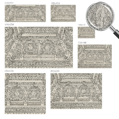 Fotobehang vlies met klassiek ornament