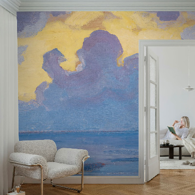 Foto behang op maat met een wolkenlandschap