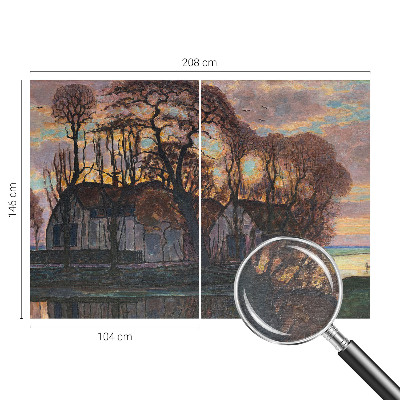 Fotobehang op maat Avondlandschap