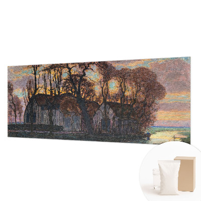 Fotobehang op maat met een avondlandschap