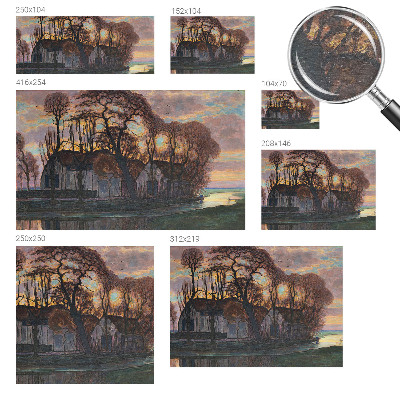 Fotobehang op maat Avondlandschap