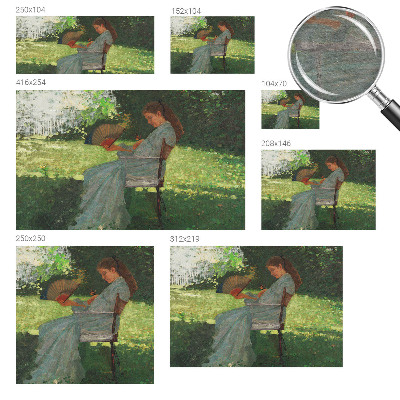Fotobehang woonkamer in zomerachtige kleuren met een harmonieuze uitstraling