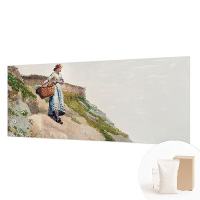 Fotobehang slaapkamer met vrouwelijk landschap als ontwerp