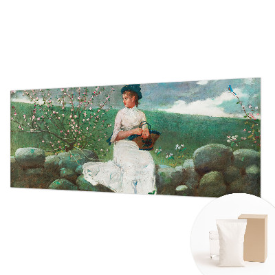 Fotobehang voor slaapkamer met een bloemrijk ontwerp voor een rustige sfeer