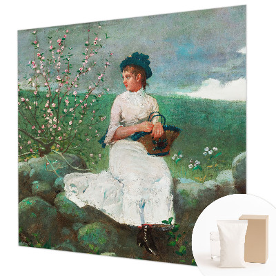 Fotobehang voor slaapkamer met een bloemrijk ontwerp voor een rustige sfeer