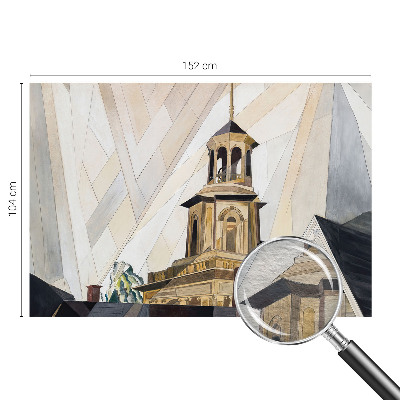 Fotobehang voor de woonkamer met een architectonische toren als print