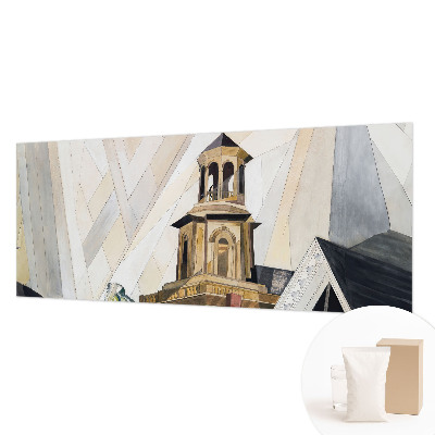 Fotobehang voor de woonkamer met een architectonische toren als print