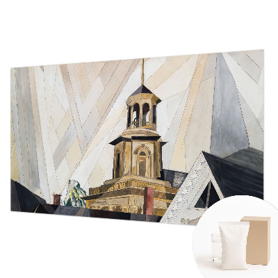 Fotobehang voor de woonkamer met een architectonische toren als print