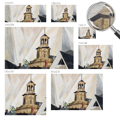 Fotobehang voor de woonkamer Architectonische toren