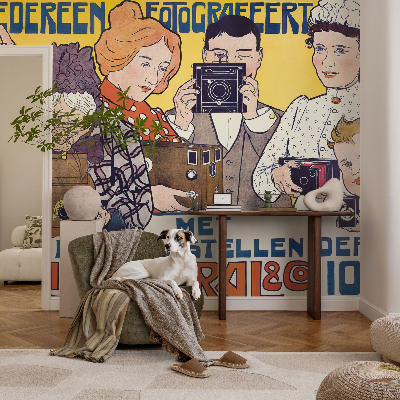 Fotobehang voor de slaapkamer met als thema passie voor fotografie