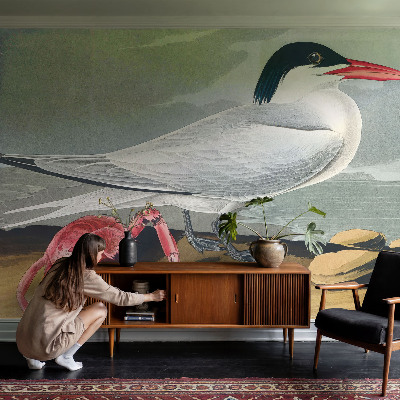 Modern fotobehang voor de woonkamer met een zeegezicht