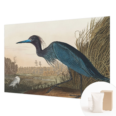 Foto behang op maat met een dessin van watervogels