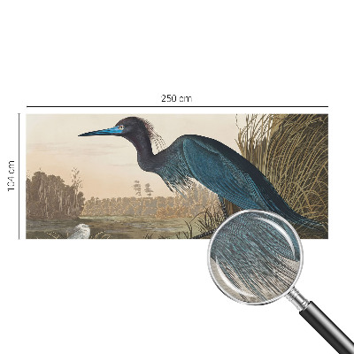 Foto behang op maat met een dessin van watervogels