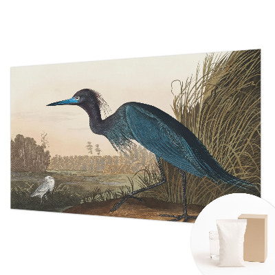Foto behang op maat met een dessin van watervogels