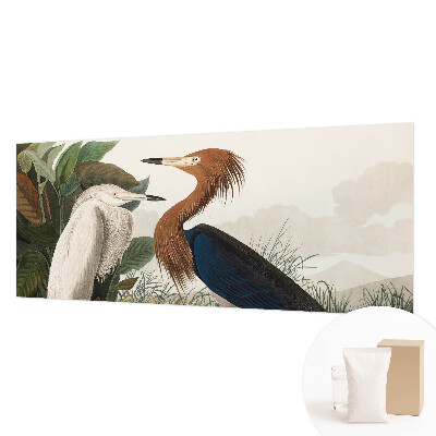 Premium fotobehang met vogels tussen planten