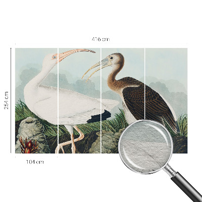 Luxe fotobehang met een vogelpaar als motief