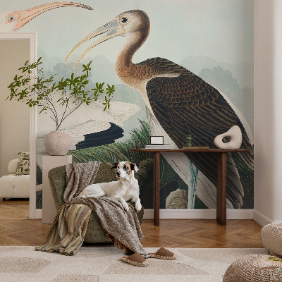 Luxe fotobehang met een vogelpaar als motief