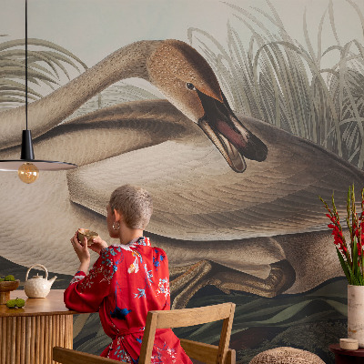 Kwalitatief fotobehang met een natuurlijke vogelafbeelding