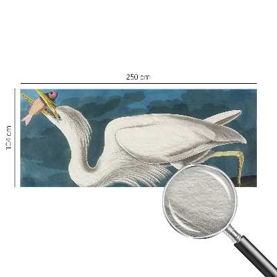 Fotobehang naadloos Vogel met vis