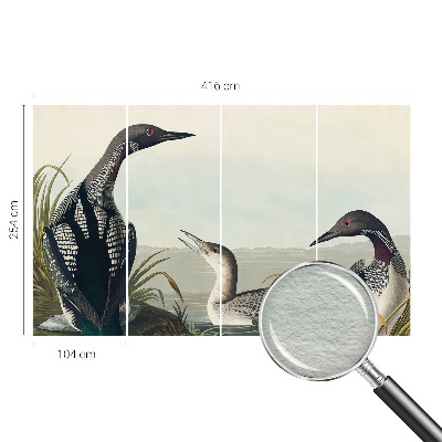 Uniek fotobehang Vogels boven het water