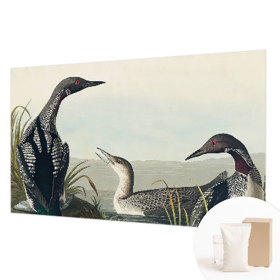 Uniek fotobehang met een afbeelding van vogels boven het water