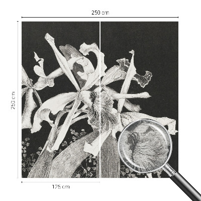 Groot fotobehang Orchidee illustratie