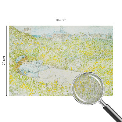 Naadloos fotobehang met lente-ontspanningsmotief