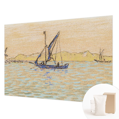 Fotobehang woonkamer met het ontwerp 