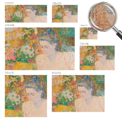 Vliesbehang fotobehang met een bloemenportret als print