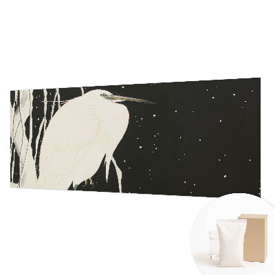 Vlies fotobehang met een print van een wintervogel