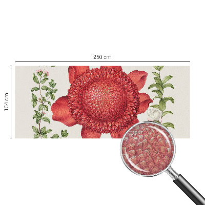 Fotobehang slaapkamer met een bloemig en elegant ontwerp