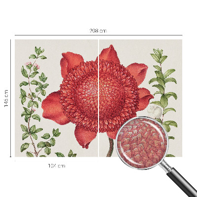 Fotobehang slaapkamer Bloemige elegantie