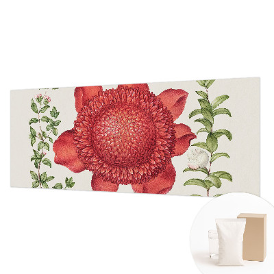 Fotobehang slaapkamer met een bloemig en elegant ontwerp