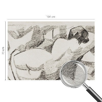 Fotobehang vliesbehang Een liggende figuur